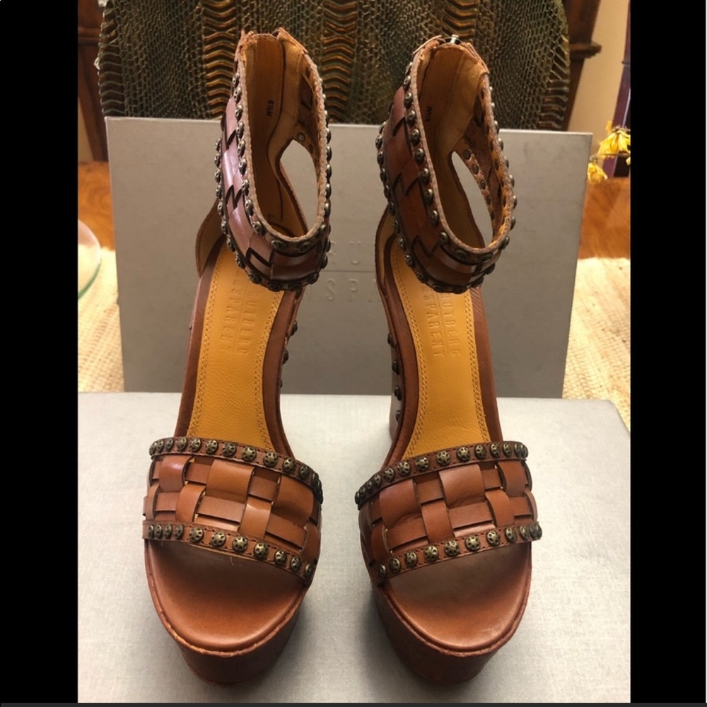 STUNNING ERICK RUTBERG ANKLE -WRAP PLATFORMS